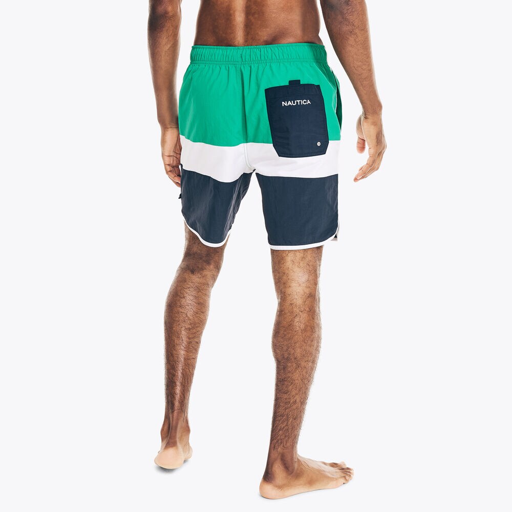 8" COLORBLOCK QUICK-DRY SWIM,Dark Dill,large
