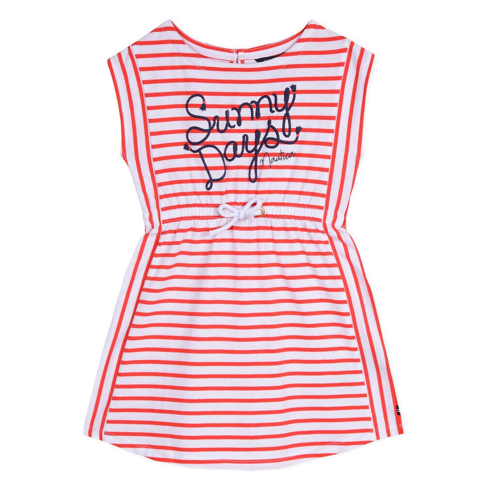 Girls' Sunny Days Jersey Dress,Pink Shrimp,large