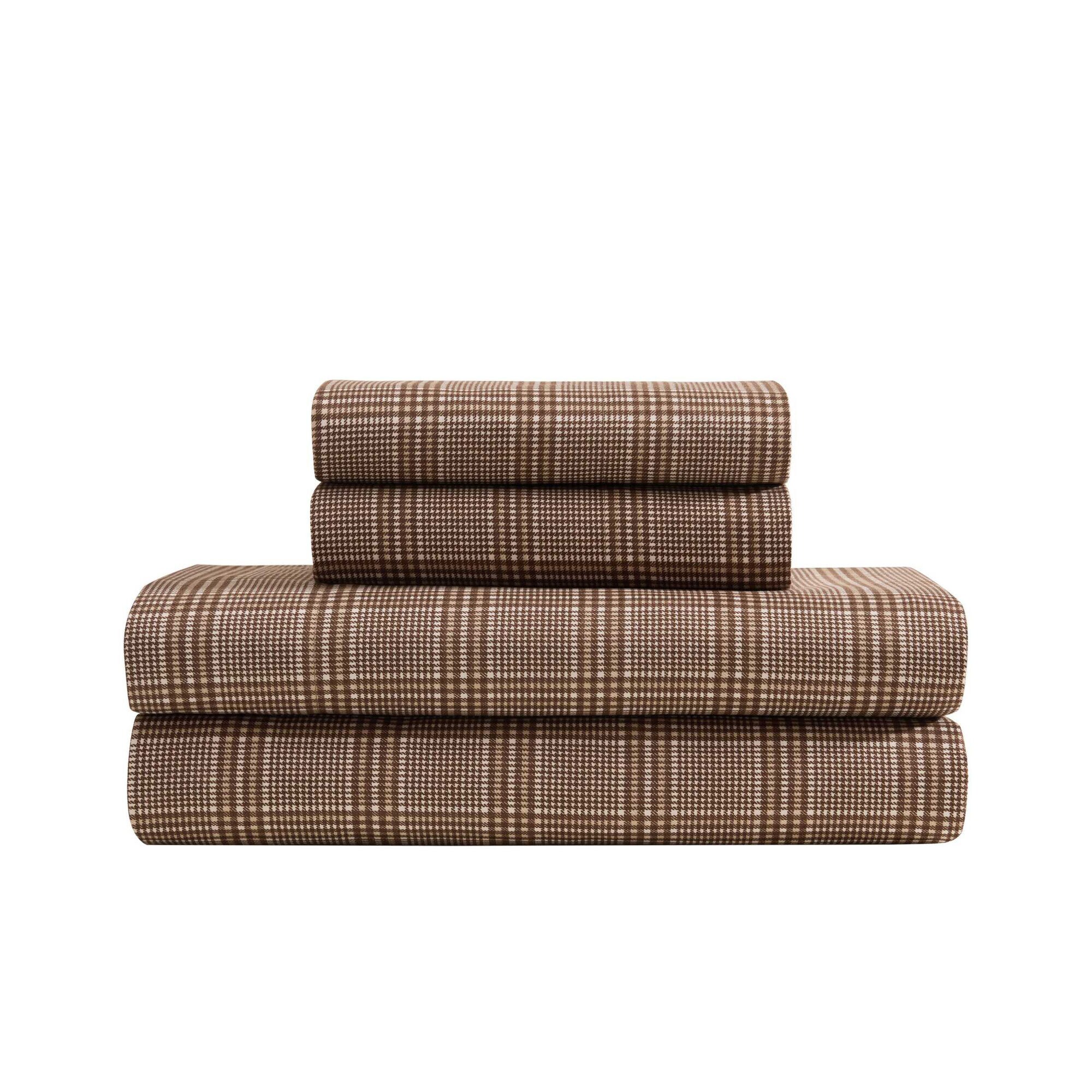 Declan Beige Plaid Twin Xl Sheet Set (00199165136829 Home) photo