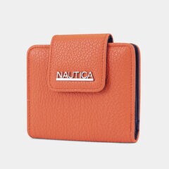 LOGO SNAP CARD CASE,Orange,large