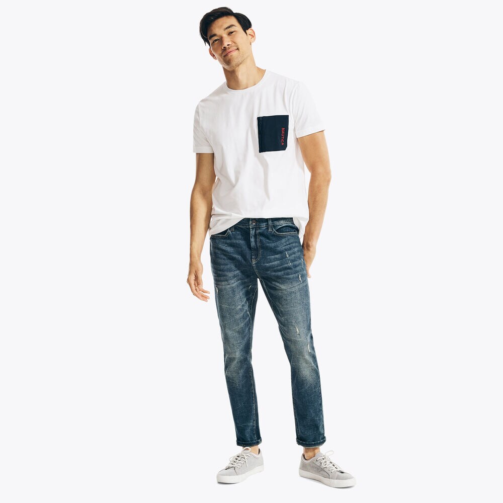 ZIP-POCKET T-SHIRT,Bright White,large