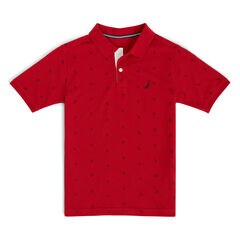 Toddler Boys' Ericson Anchor Motif Polo Shirt (2T-4T),Dark Acacia,large