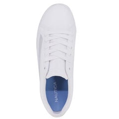 RAINBOW IRIDESCENT STRIPE LOGO SNEAKER,Antique White Wash,large