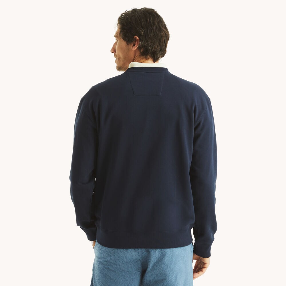 Boat Embroidered Sweatshirt,Stellar Blue Heather,large