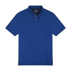 BIG & TALL STRETCH MESH POLO,Estate Blue,large