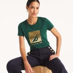 Sequin 1983 Graphic T-Shirt,Cosmic Fern,large