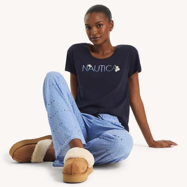 Flower Logo Pajama Set