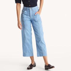 Wide Leg Jean,Rolling River Wash,large