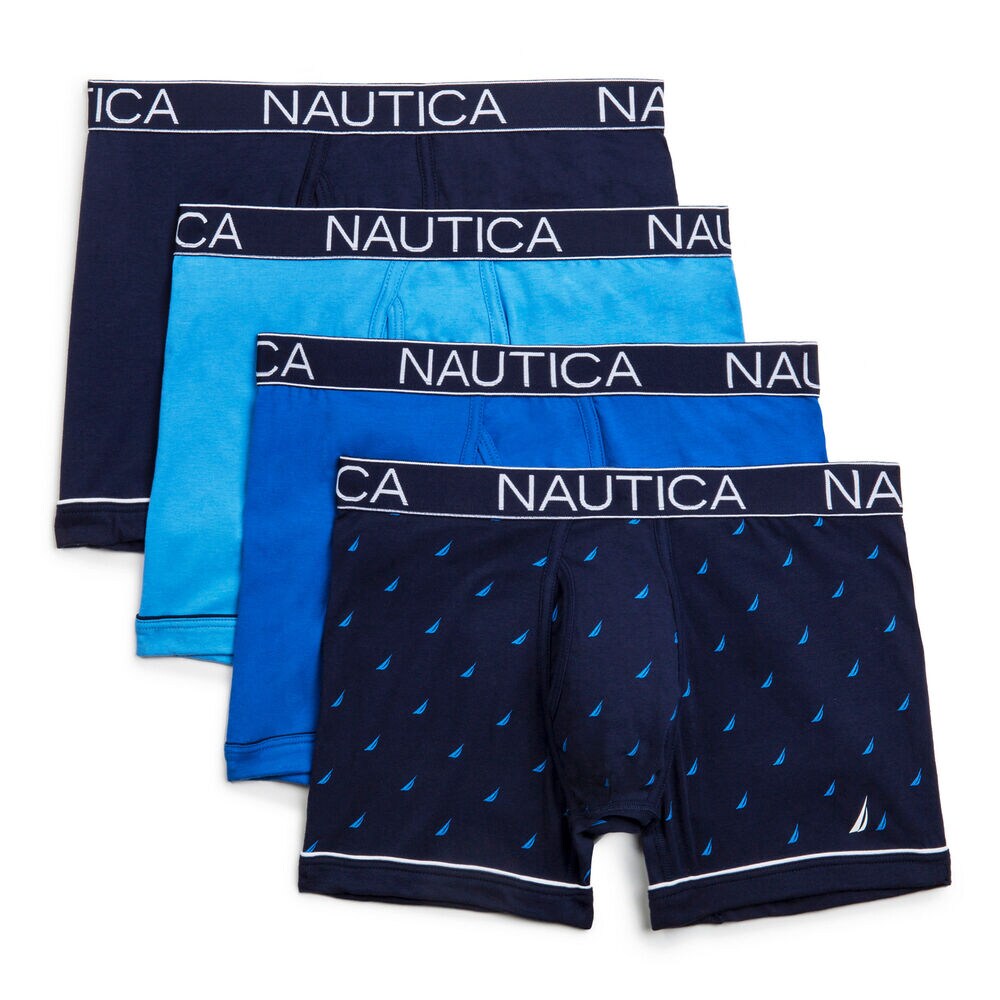 Performance Boxer Briefs, 4-Pack,Journey Blue,large