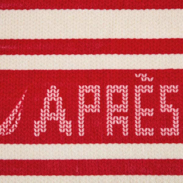 Apr&eacute;s Ski Red Stripe King Blanket