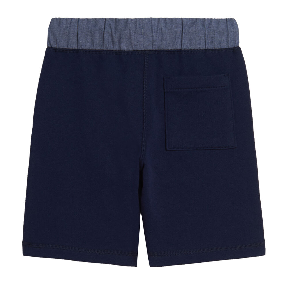 BOYS' LOGO GRAPHIC KNIT PULL ON SHORT (8-20),Oyster Bay Blue,large