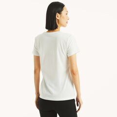 Metallic Logo Graphic T-Shirt,Bright White,large