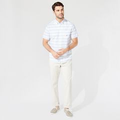 CLASSIC FIT STRIPE SHIRT,Bright White,large