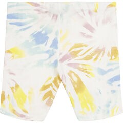 LITTLE GIRLS' TIE-DYE BIKE SHORT (4-6X),Antique White Wash,large