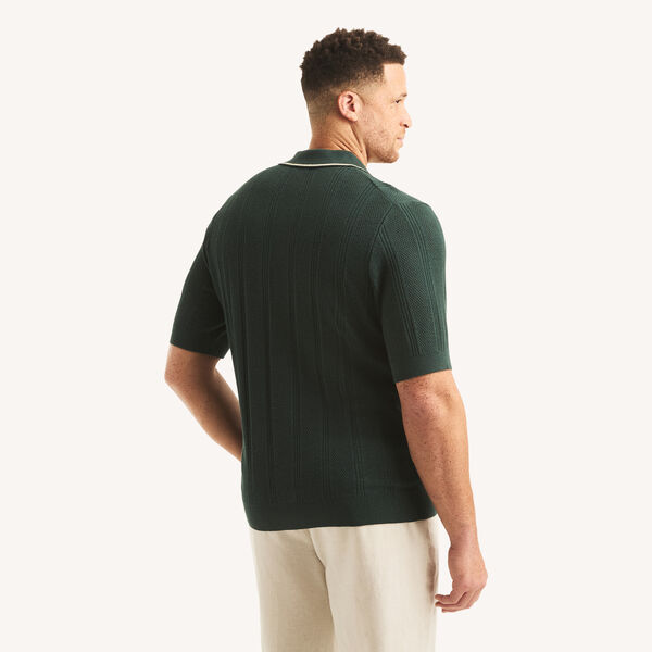 Big & Tall Buttoned Sweater Polo