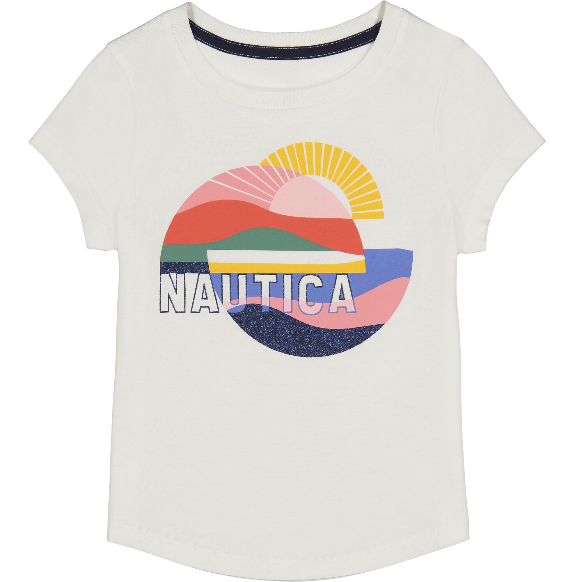 LITTLE GIRLS' SUNRISE GRAPHIC T-SHIRT (4-7),White,large