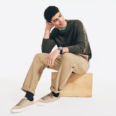 Navtech Textured Crewneck Sweater,Dark Hunter,large