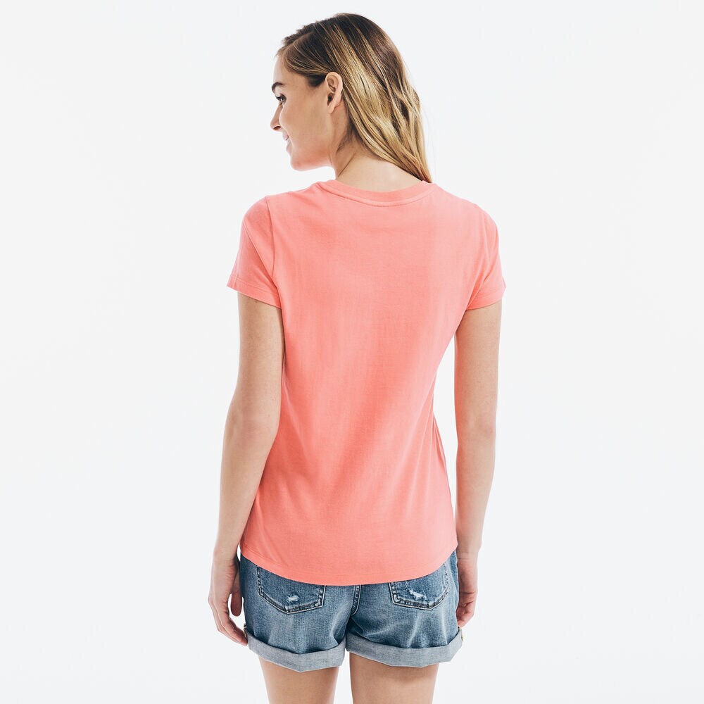 PALM TREE GRAPHIC LOGO T-SHIRT,Sugar Coral,large