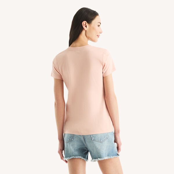 Beaded Logo Floral Graphic T-Shirt