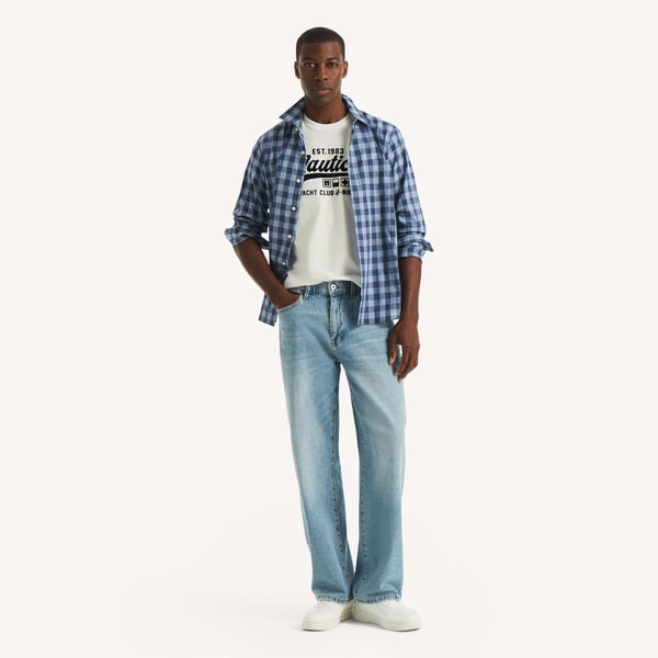 Flocked Nautica Heritage Logo Graphic T-Shirt