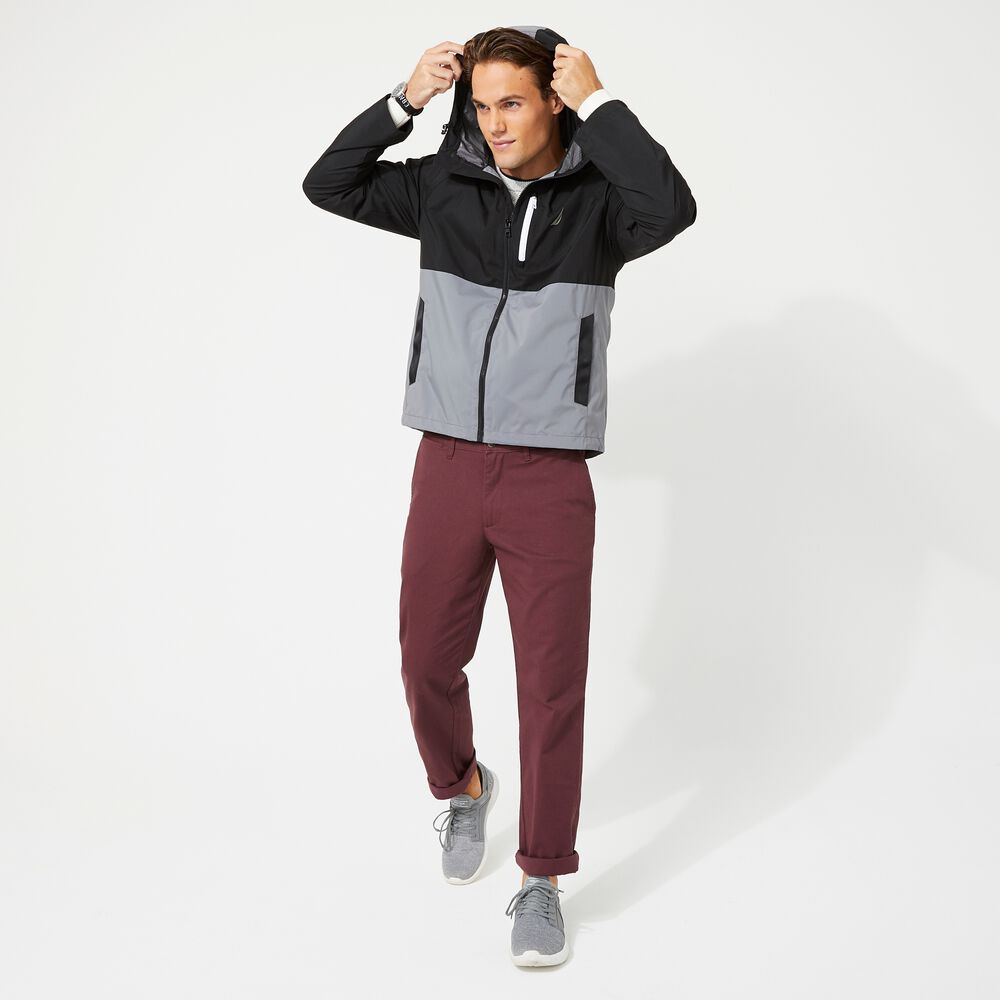 COLORBLOCK RAINBREAKER JACKET,Grey Shadow,large