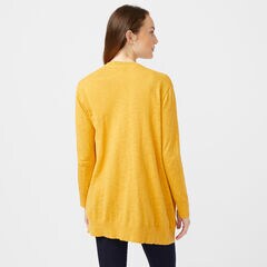 NAUTICA JEANS CO. OPEN-FRONT KNIT CARDIGAN,Kernel,large