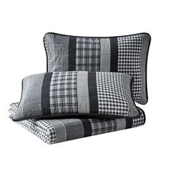 Gulf Shores King Quilt Set,Grey Heather,large