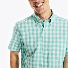 PLAID POPLIN SHIRT,Spearmint,large
