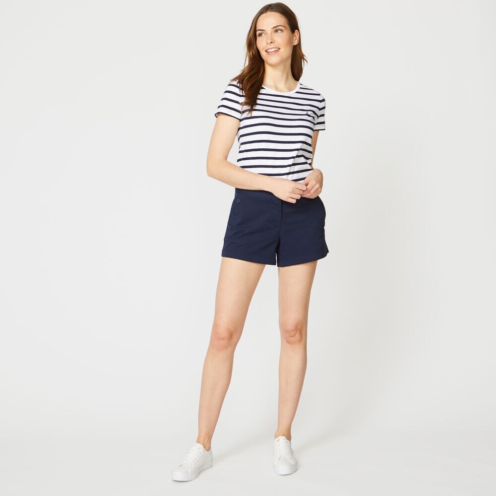 CLASSIC STRIPE T-SHIRT,Stellar Blue Heather,large