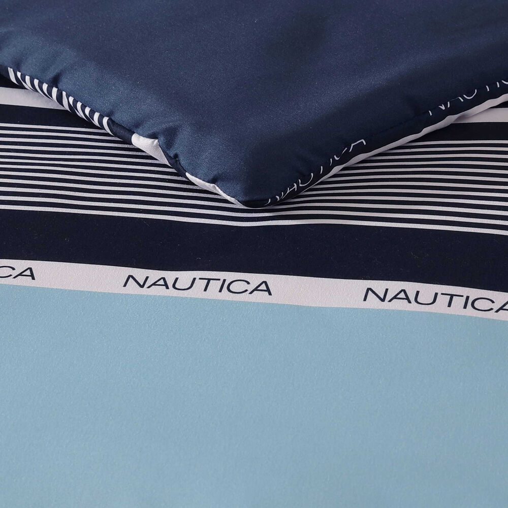 Elliot Navy Full/Queen Comforter & Sham Bonus Set,Bali Bliss,large