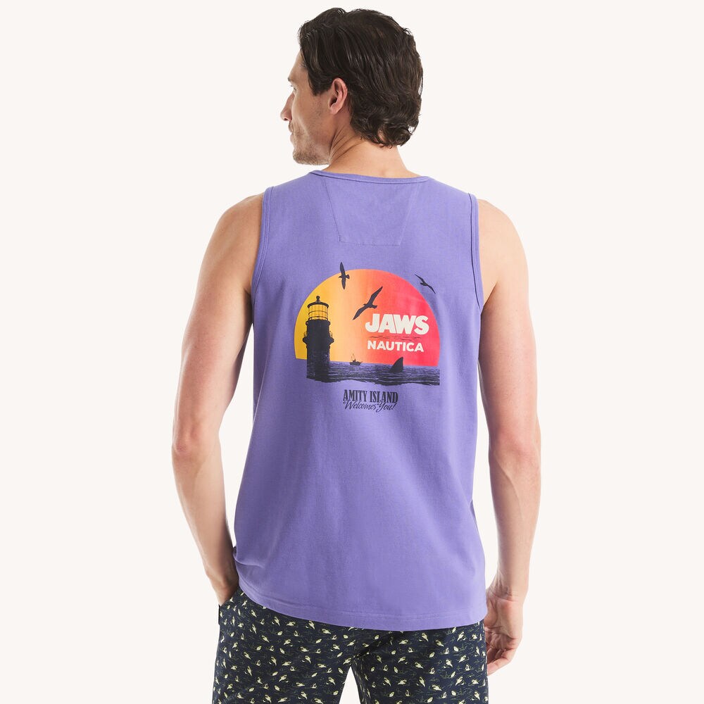 JAWS x Nautica Logo Tank,Purple Pennant,large
