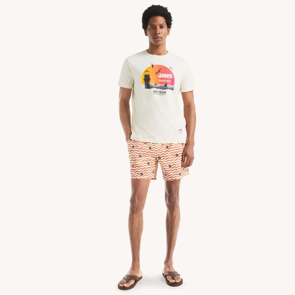 JAWS x Nautica 6" Printed Quick-Dry Swim