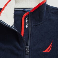 NAUTEX BRAND ICON FLEECE,Stellar Blue Heather,large