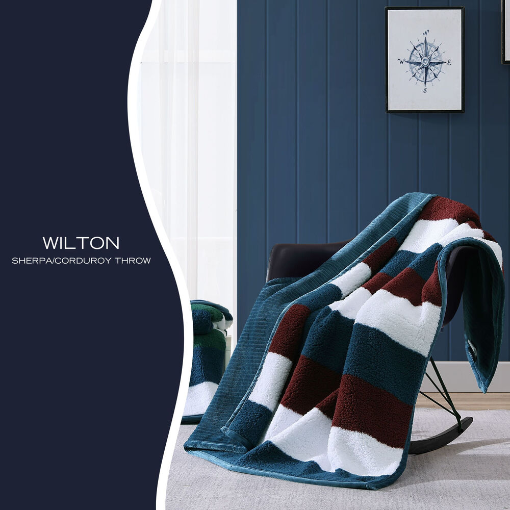 Wilton Navy Throw Blanket,Bali Bliss,large