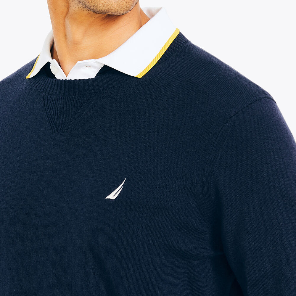 Navtech Crewneck Sweater,Stellar Blue Heather,large