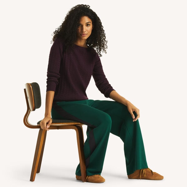 Cable Boatneck Sweater