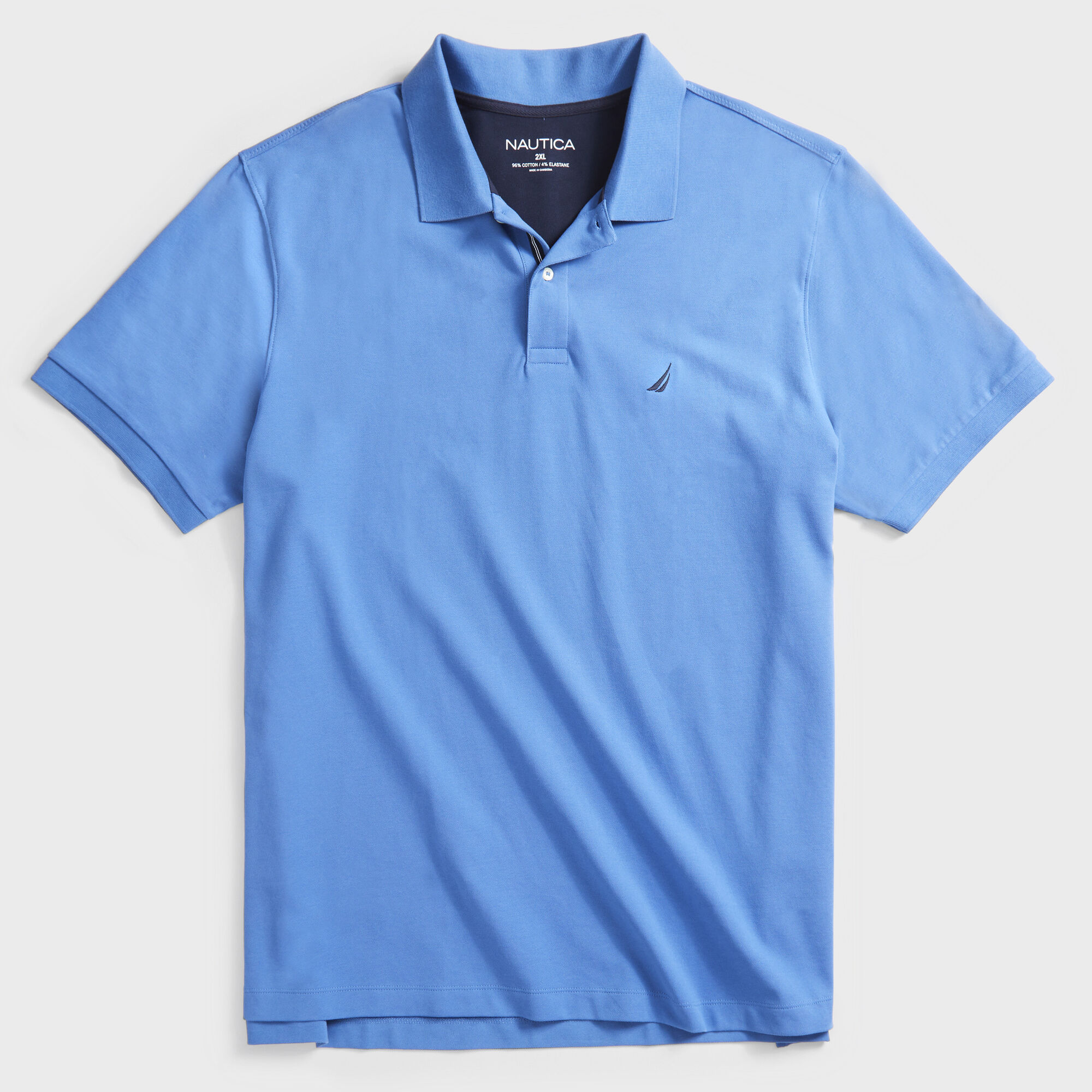 BIG & TALL STRETCH MESH POLO,Nite Sea Heather,large