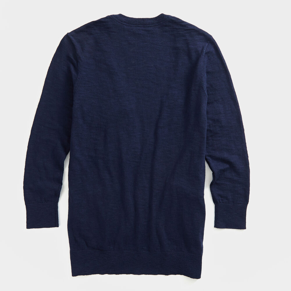 NAUTICA JEANS CO. OPEN-FRONT KNIT CARDIGAN,Stellar Blue Heather,large