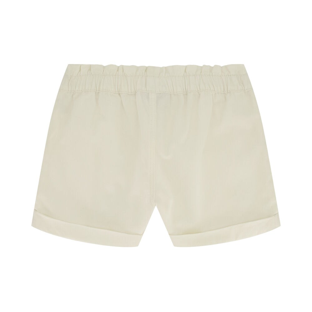 Toddler Girls' Paperbag Waist Short (2T-4T),White,large