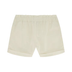 Toddler Girls' Paperbag Waist Short (2T-4T),White,large
