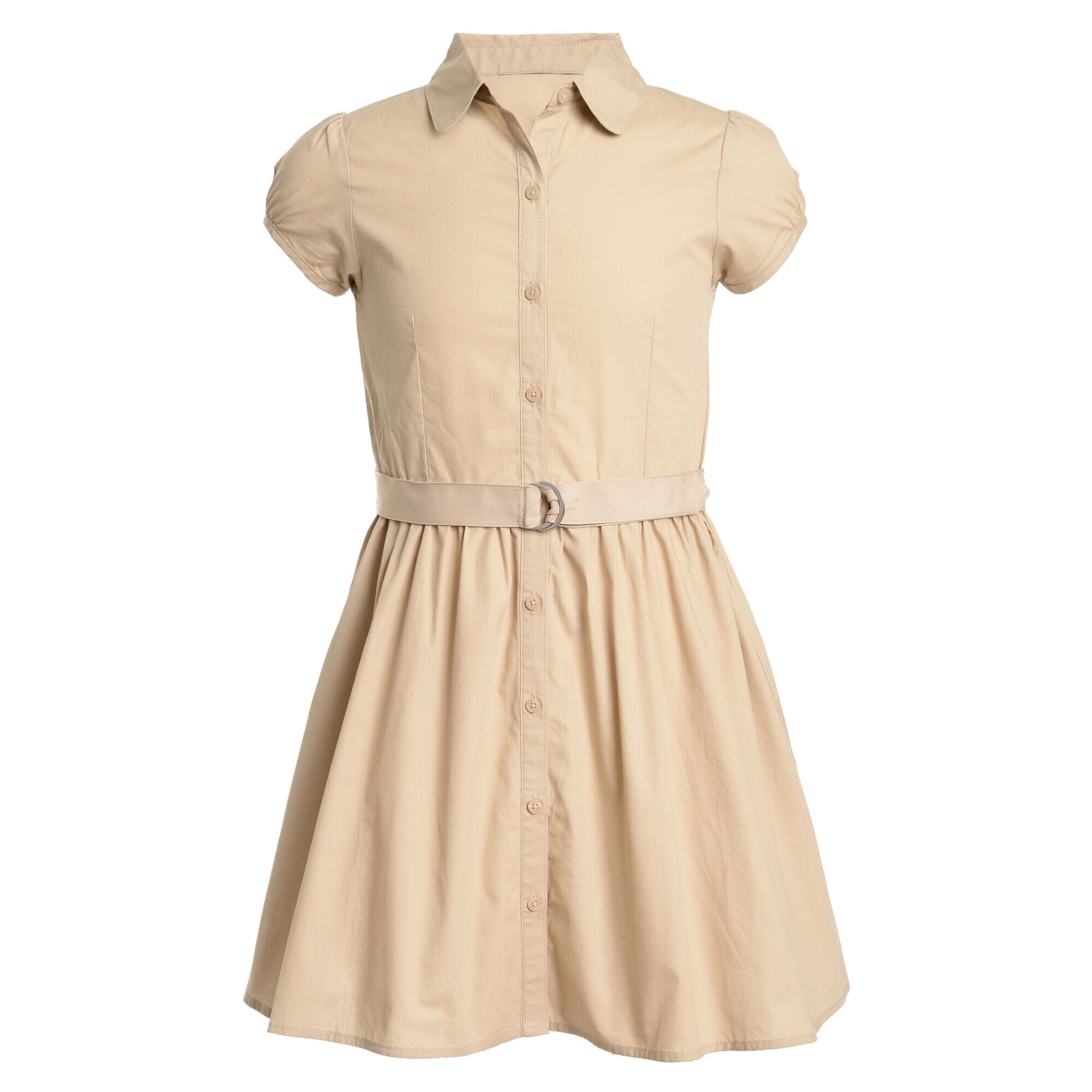 GIRLS' SHORT SLEEVE SHIRTDRESS,Tavern,large