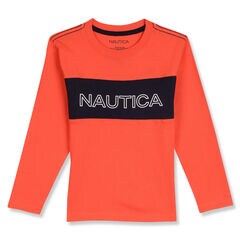 Little Boys' Miles Nautica Long Sleeve Tee (4-7),Rustic Sunset Heather,large