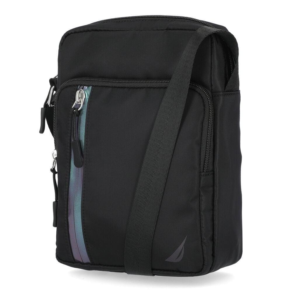 NYLON CROSSBODY BAG,Black,large