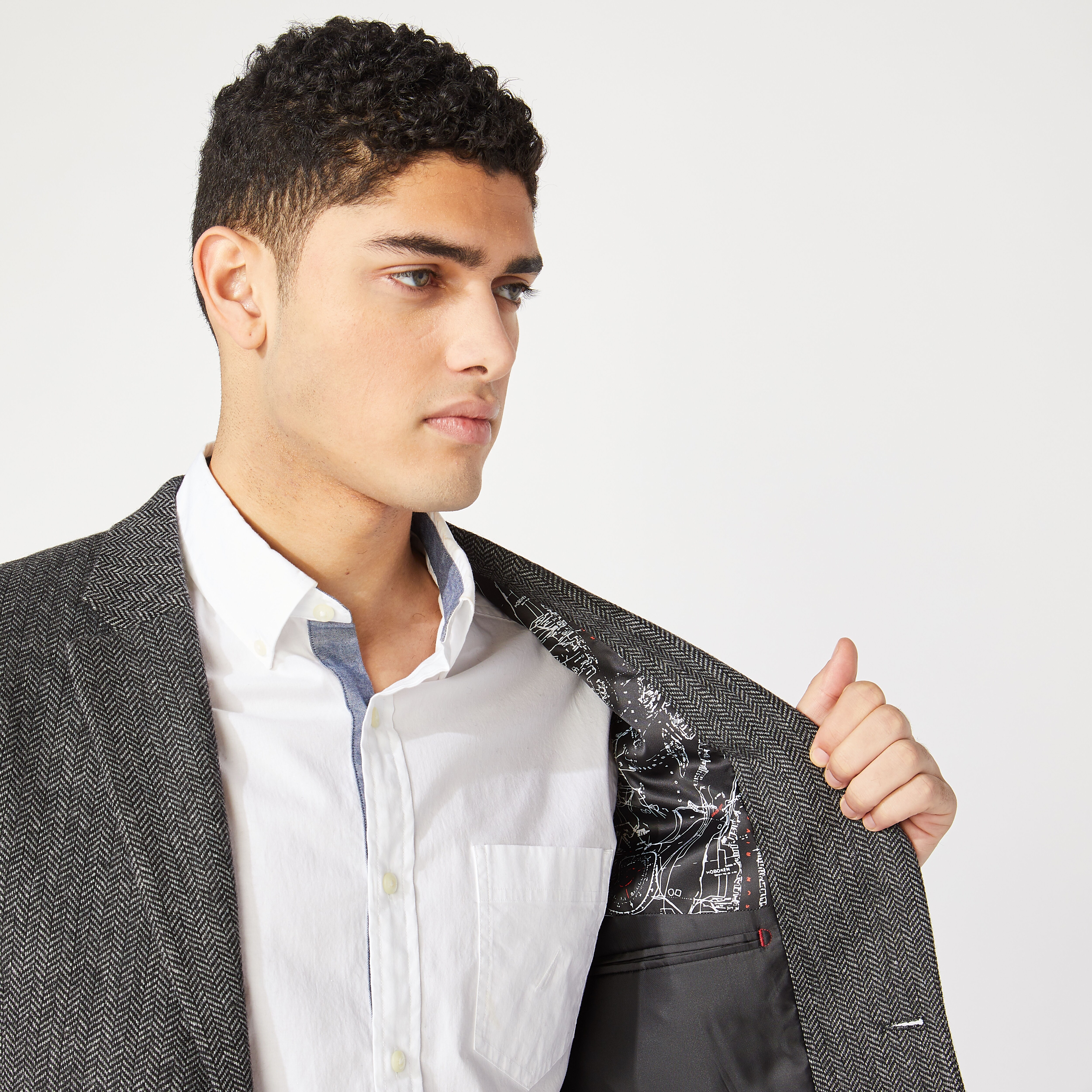 VINTAGE WOOL CHEVRON BLAZER | Nautica