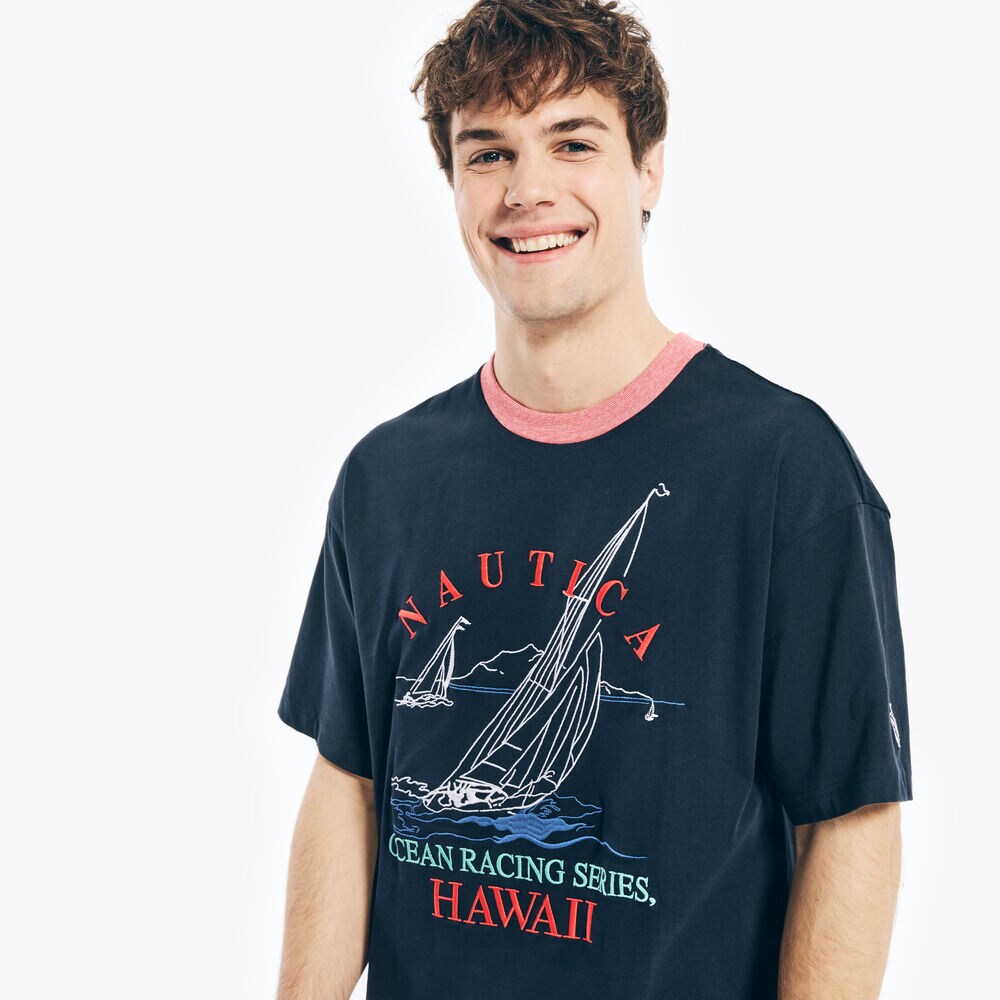 REISSUE OCEAN RACING T-SHIRT,Navy,large