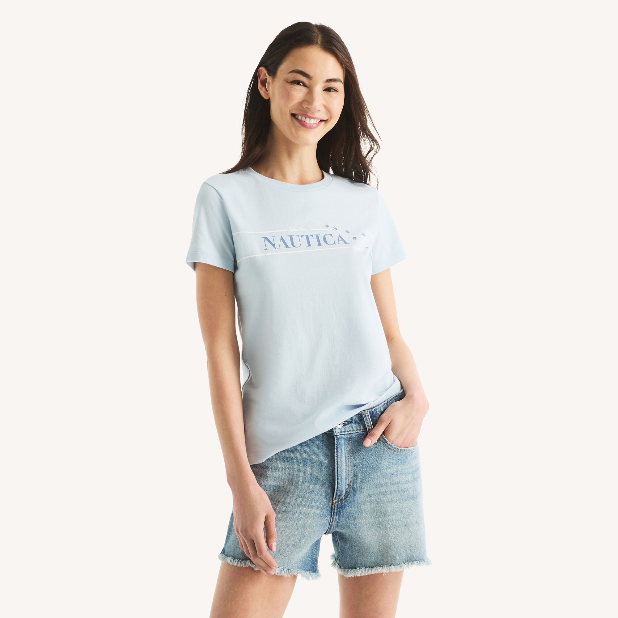 Studded Logo Graphic T-Shirt,Pomegranate,large