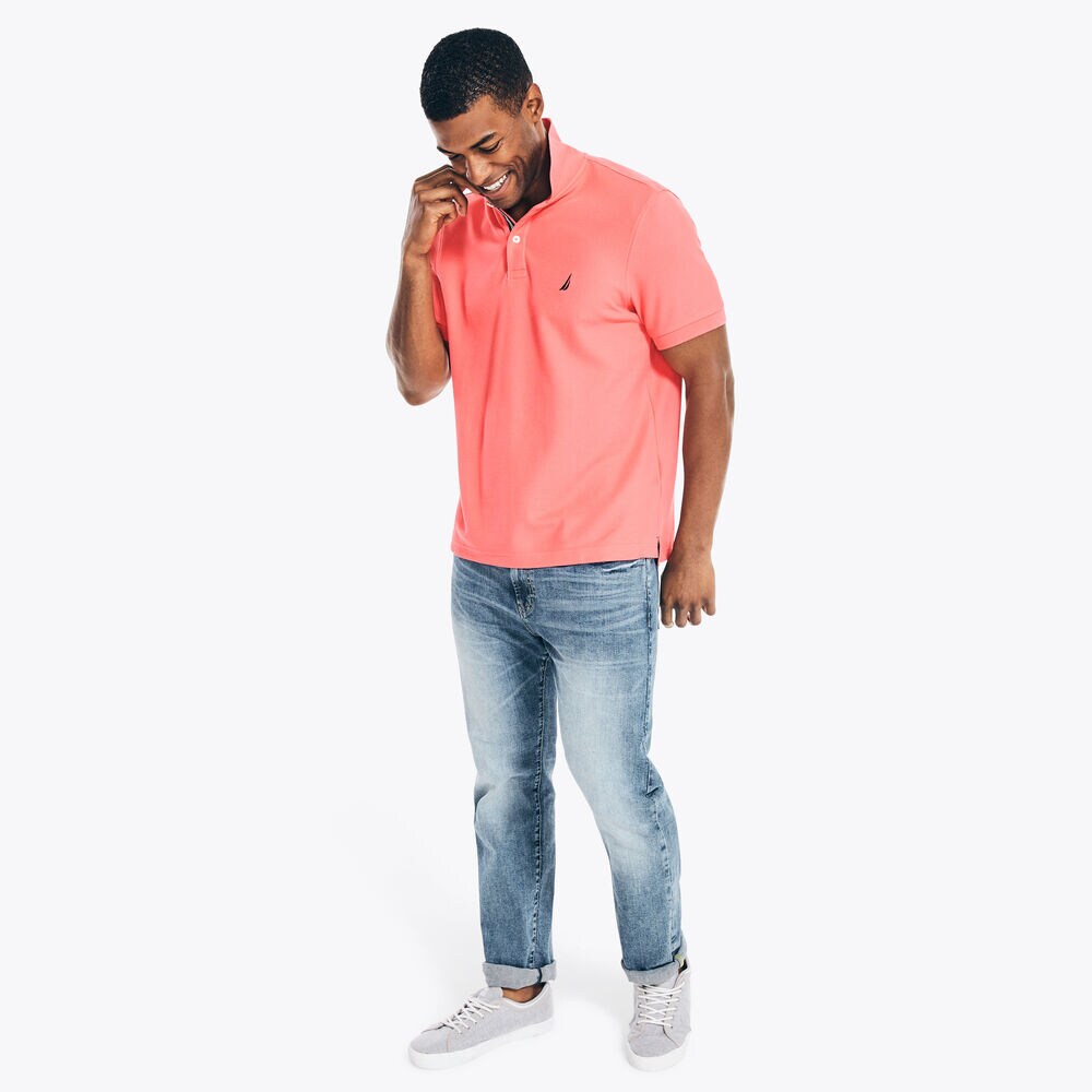 CLASSIC FIT PERFORMANCE POLO,Persian Red,large