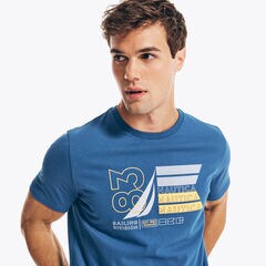 NAUTICA 83 GRAPHIC T-SHIRT,Windsurf Blue,large