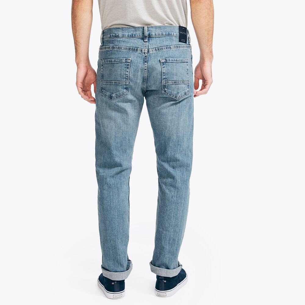 STRAIGHT FIT DENIM,Light Tide Water Wash,large