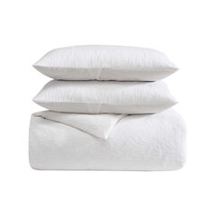 Seaside Floral White King Comforter-Sham Set,Antique White Wash,large